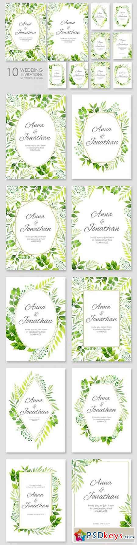 Floral Wedding invitations