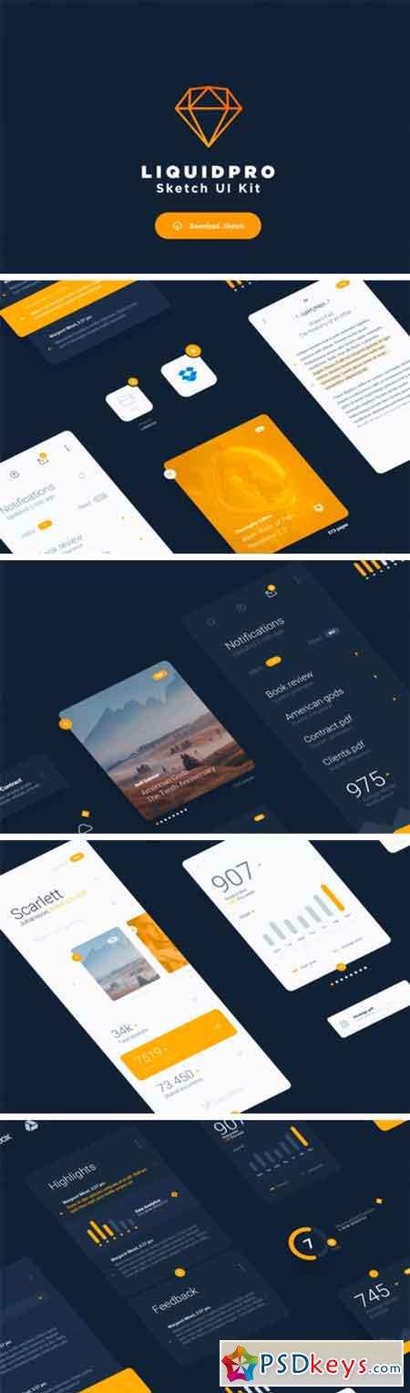 Liquid Pro UI Sketch Kit 410794