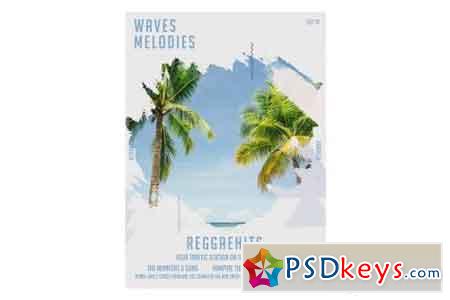 Waves Melodies Flyer Poster