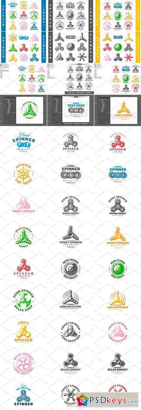 Spinner Logos Templates bundle