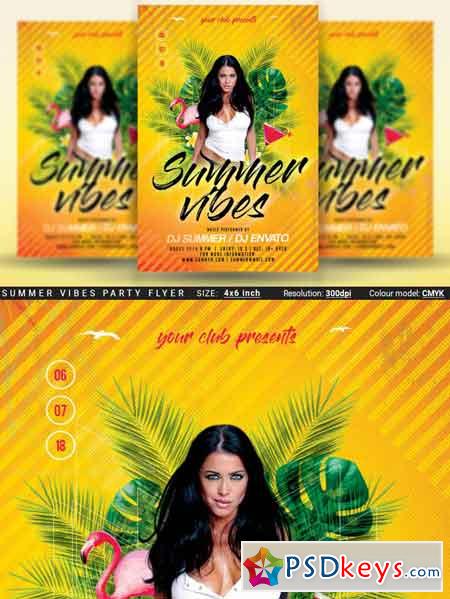 Summer Vibes Party Flyer 3462780