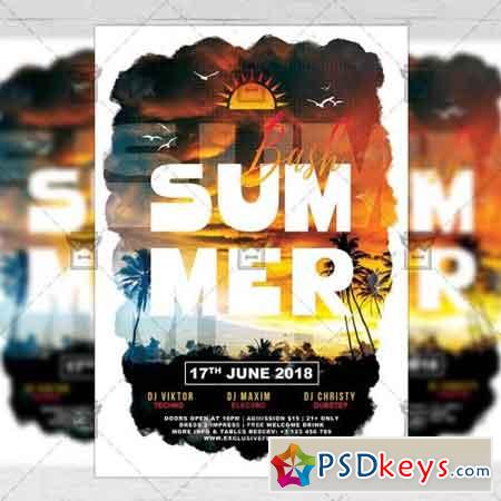 The Summer Bash  Seasonal A5 Flyer Template