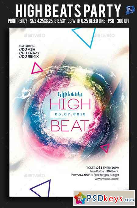High Beats Party Flyer 22025124