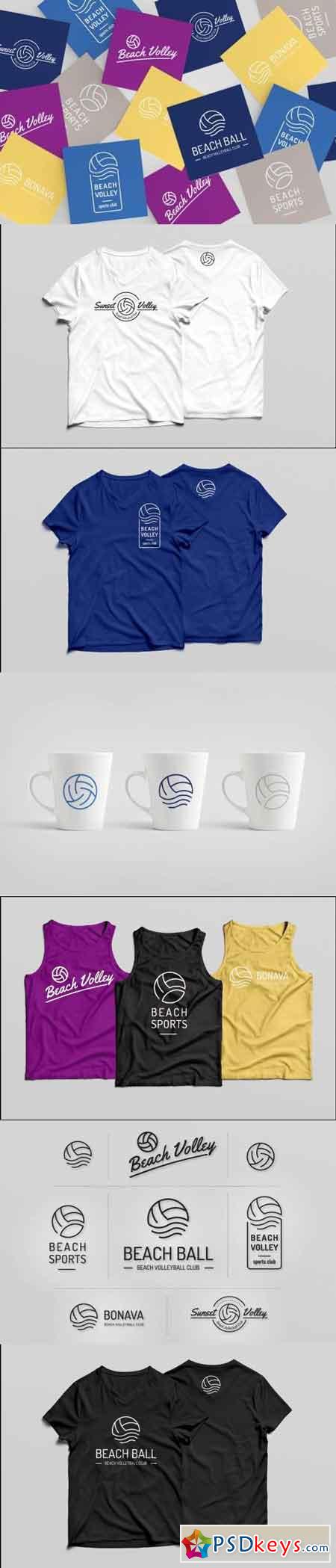 Volleyball Logo Set