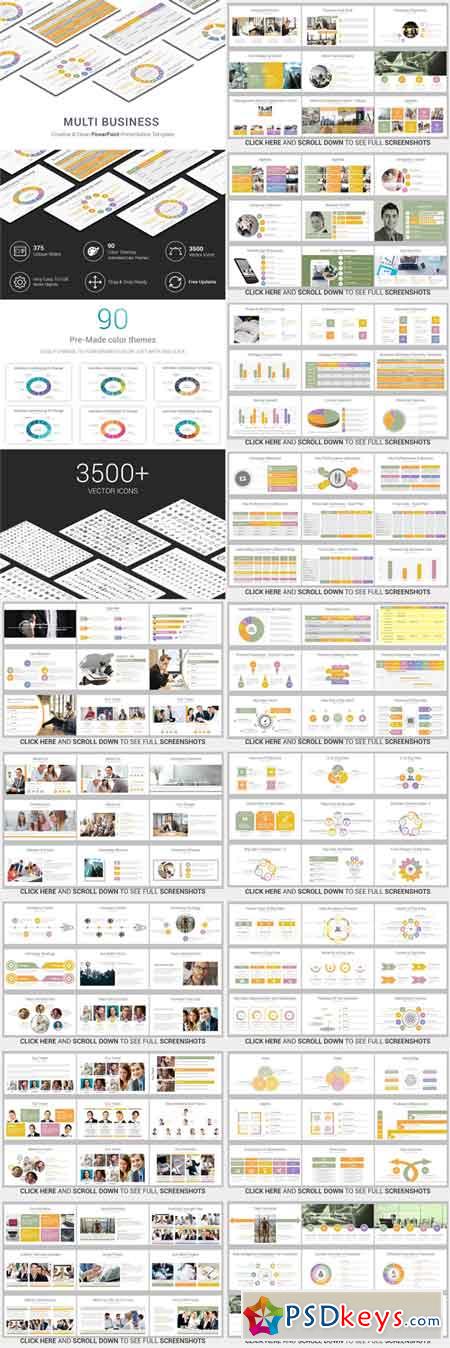 Multi Business PowerPoint Template 2685709