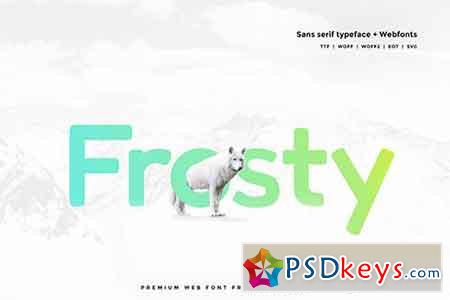 Frosty - Premium Typeface + WebFonts