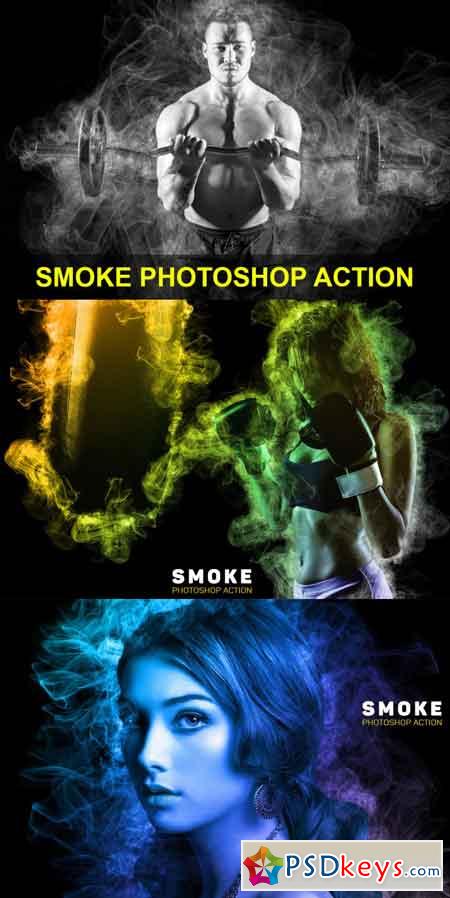 Smoke Photoshop Action 3466724