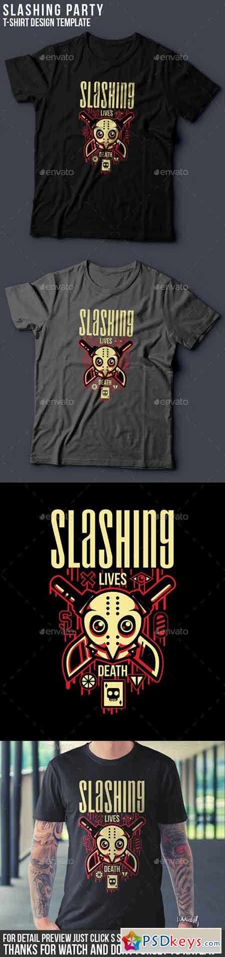 Slashing Party T-Shirt Design 15143026