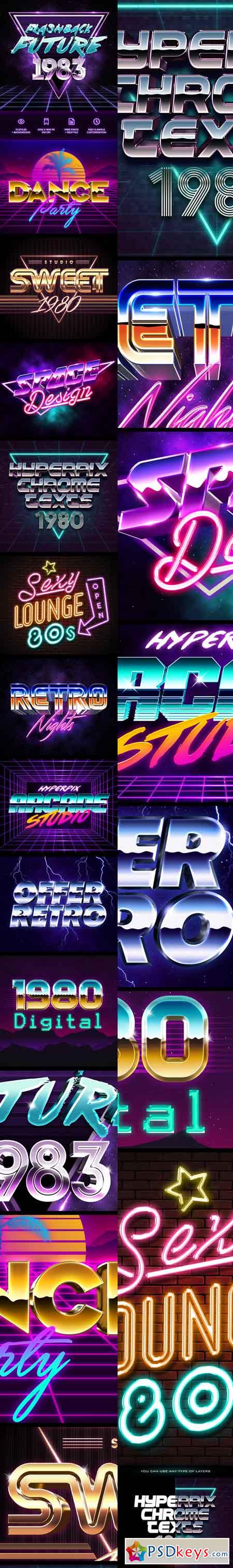 80s Style Text Effects 19354475
