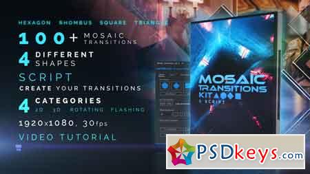 Mosaic Transitions Kit After Effect Template 21987066