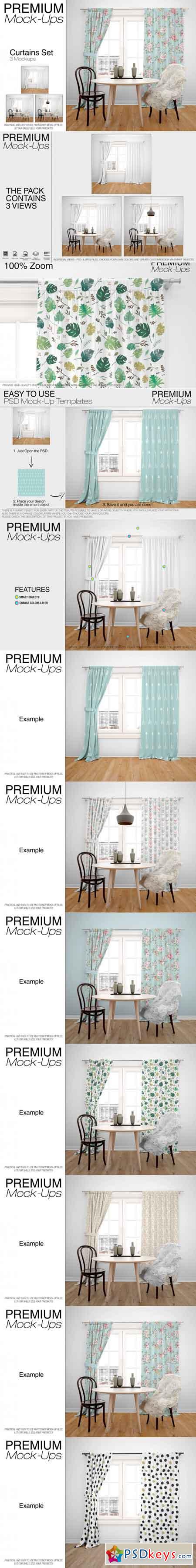 Curtains Mockup Pack 3467804
