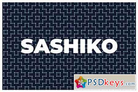 Sashiko Seamless Pattern