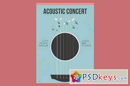 Acoustic Concert Flyer Poster