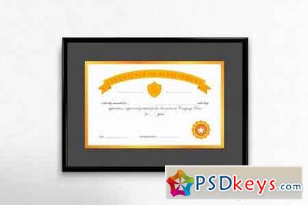Premium Gold Certificate of Achievement
