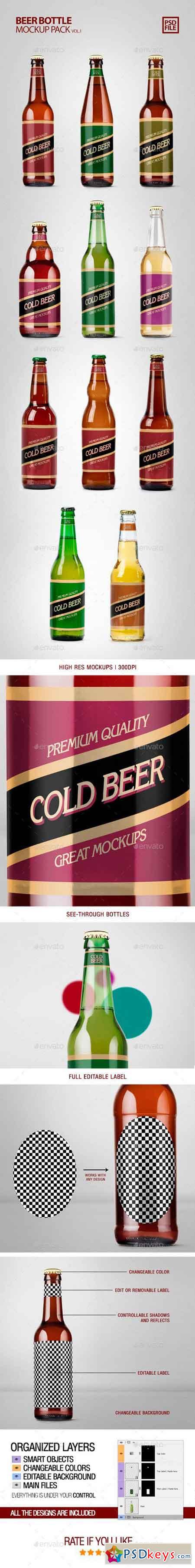 Beer Bottle Mockup Pack Vol1 22063851