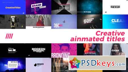 Creative Animated Titles After Effects Template 21373674