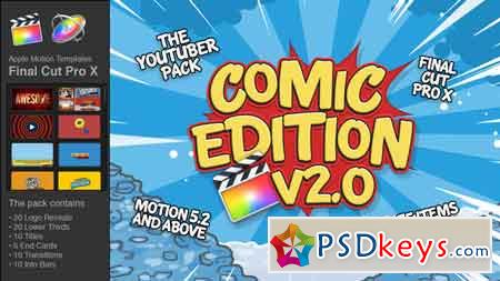 The YouTuber Pack - Comic Edition V2.0 - Final Cut Pro X - 19694213