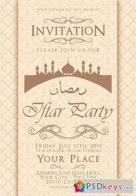 Iftar party flyer  PSD Template
