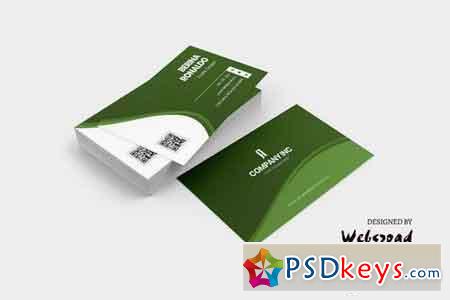 Business Card Template Green