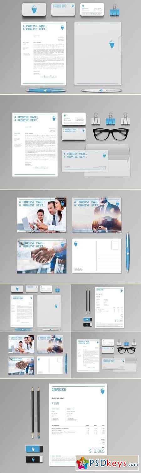 Iceberg Stationery Set & Invoice