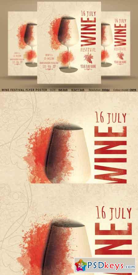 Wine Festival Flyer Poster 3471428