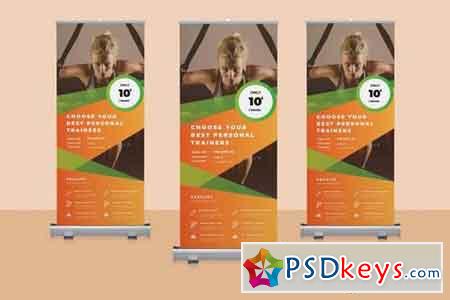 Fitness Rollup Banner Promotion
