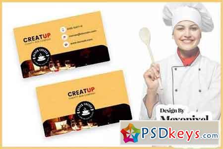 Food Chef Business Cards Template