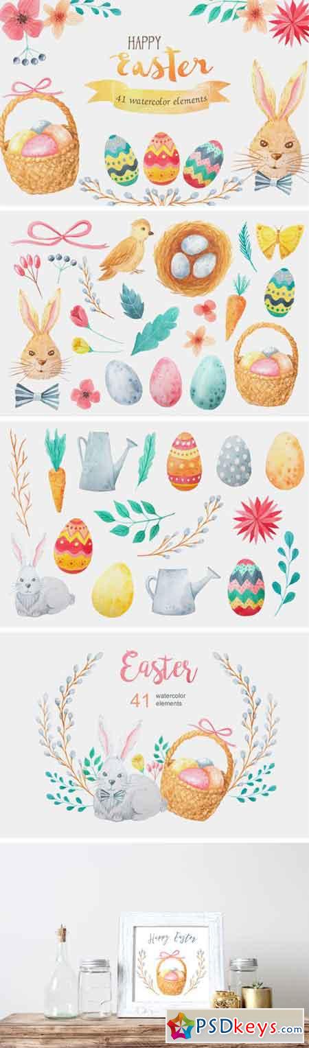Watercolor Easter Set 13961