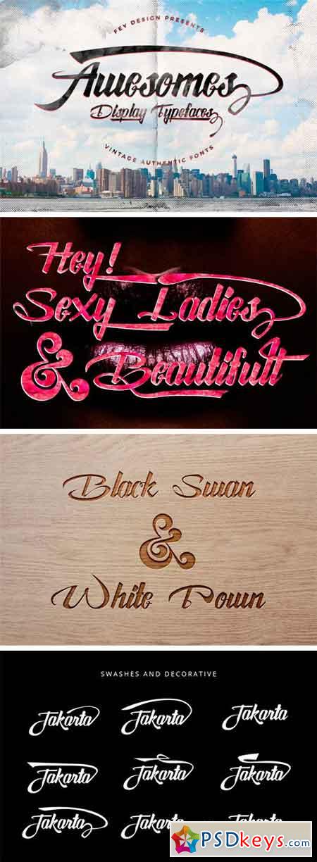 Awesome Script Font Family