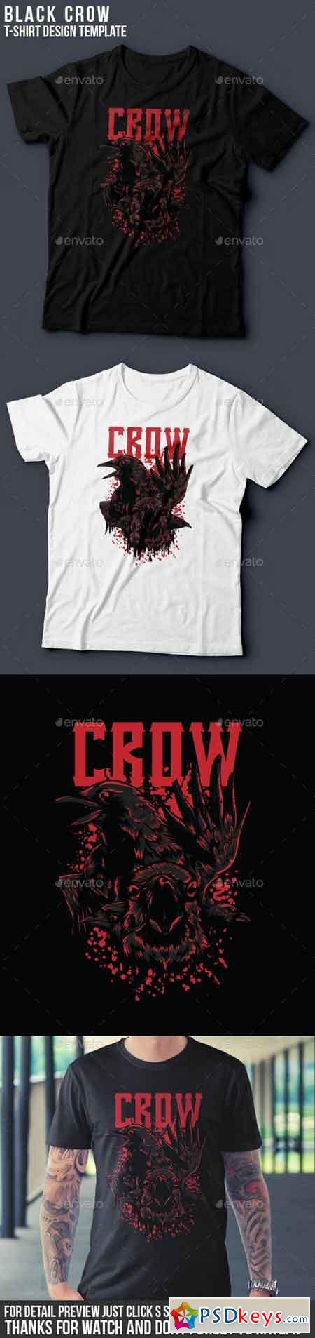 Black Crow T-Shirt Design 8664681