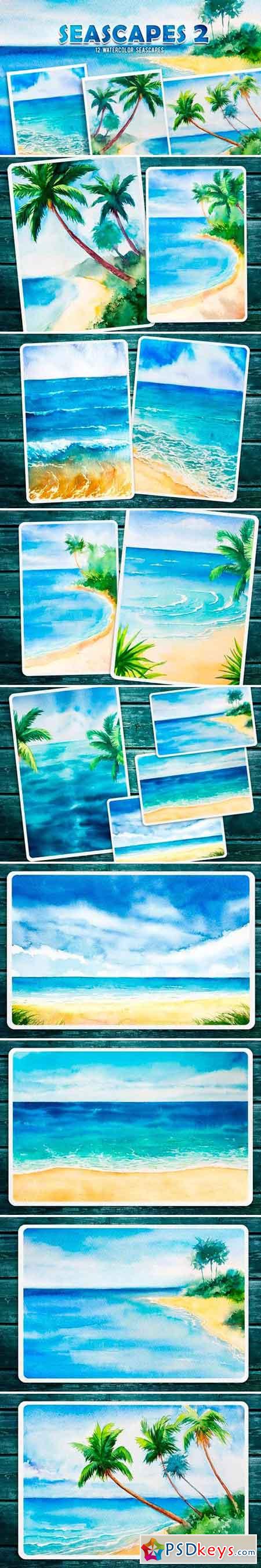 Seascapes 2 Watercolor set 2599076