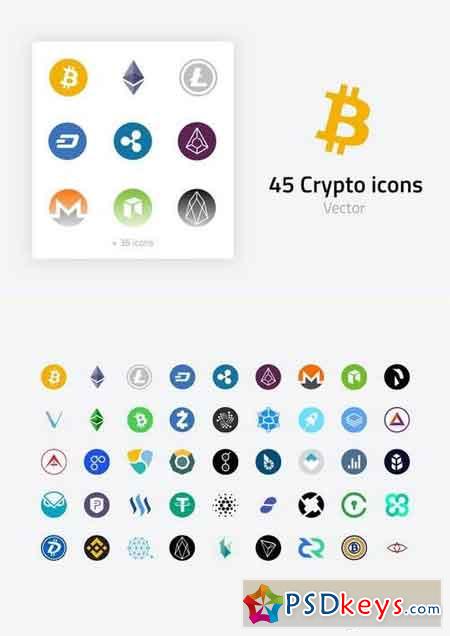 Cryptocurrencies icons