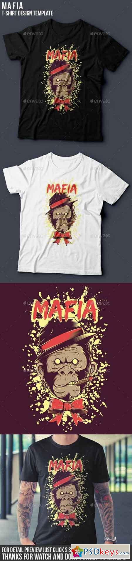 Mafia T-shirt Template 10881066