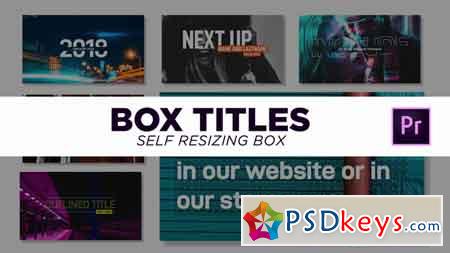 Box Titles - Self Resizing 21974427 Premiere Pro Project