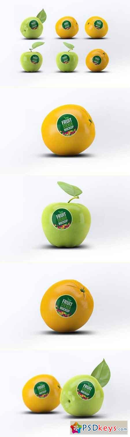 Fruit Sticker Mock-Up