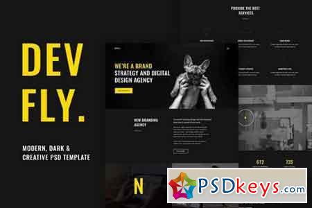 Devfly - Modern & Creative Agency PSD Template