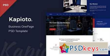 Kapioto - Business & Corporate OnePage PSD Template - 20440326