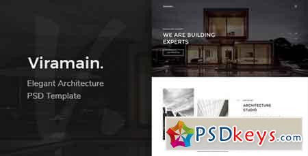 Viramain - Elegant & Minimal Architecture PSD Template 20557267