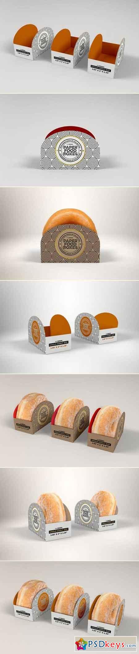 Download Single Donut Box Packaging Mockup Free Download Photoshop Vector Stock Image Via Torrent Zippyshare From Psdkeys Com