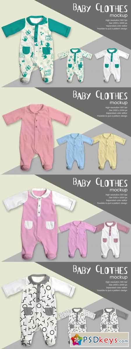 Baby Clothes Mockup 3474338