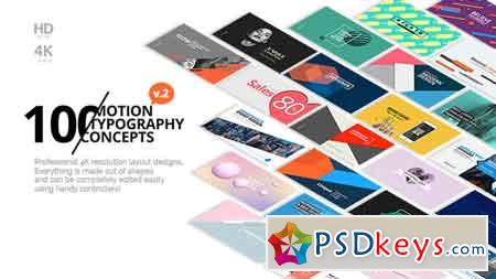 100 Motion Typography Concepts v2 21141394 After Effects Template