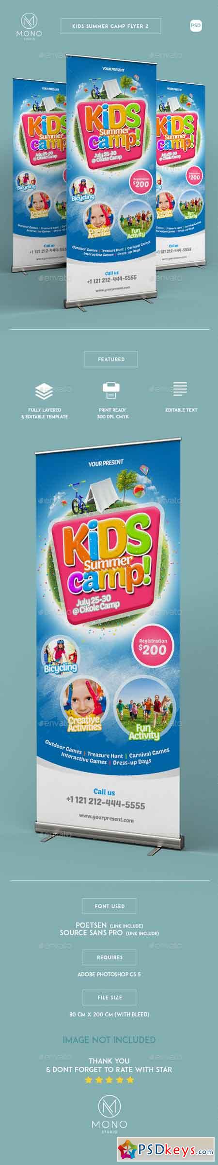 Kids Summer Camp Roll-up Banner 2 16382363