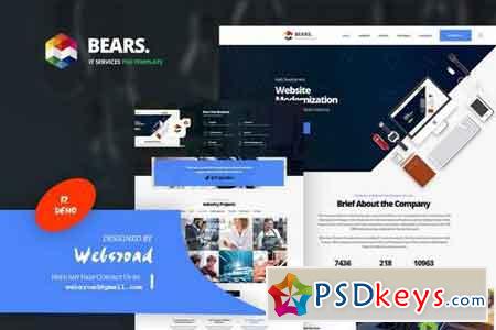 Bear's - IT Services PSD Template