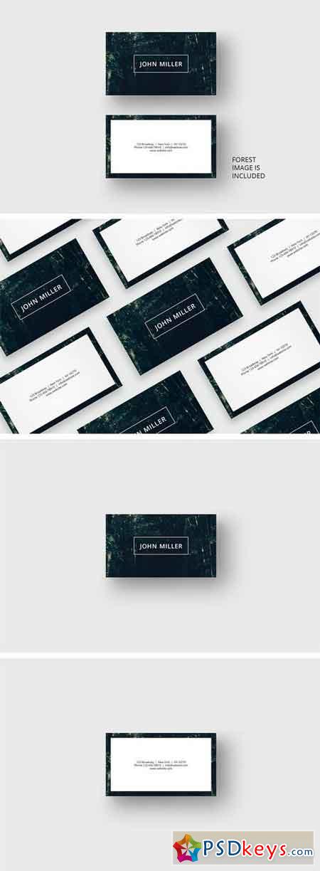 Forest business card template 1689350