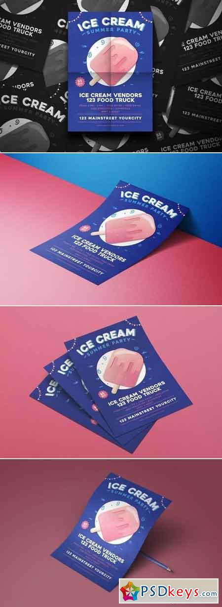 Summer Ice Cream Flyer