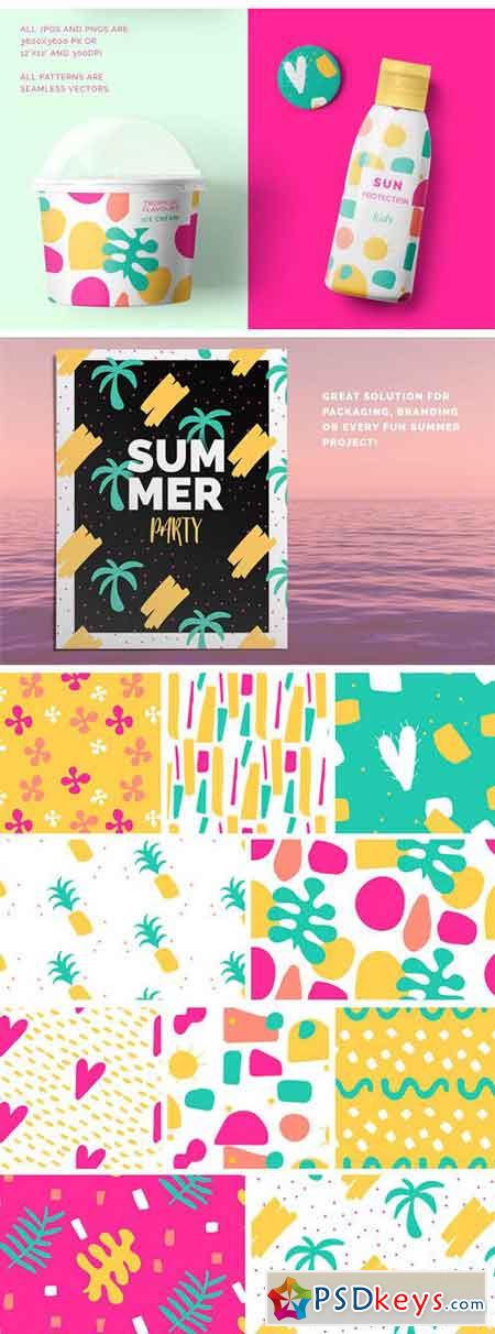 Summer Seamless Patterns