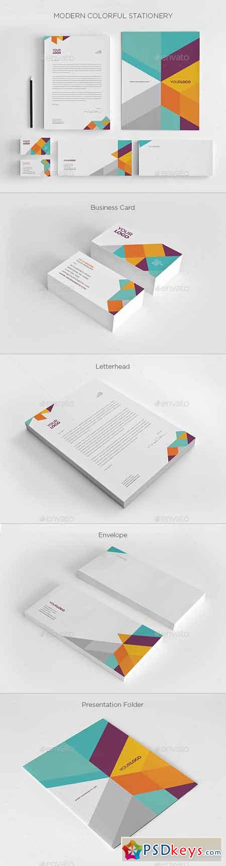Modern Colorful Stationery 7717605