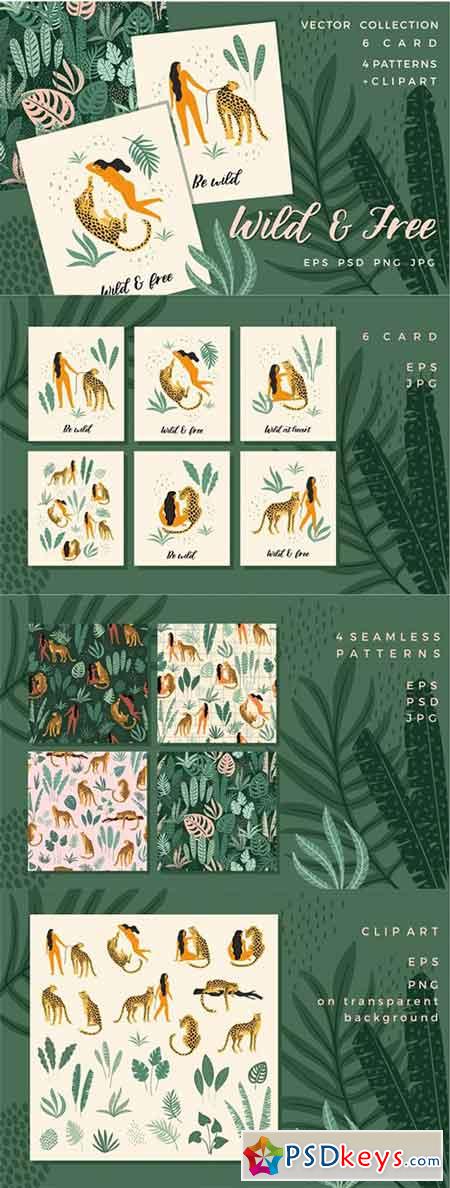 Wild & Free Vector collection