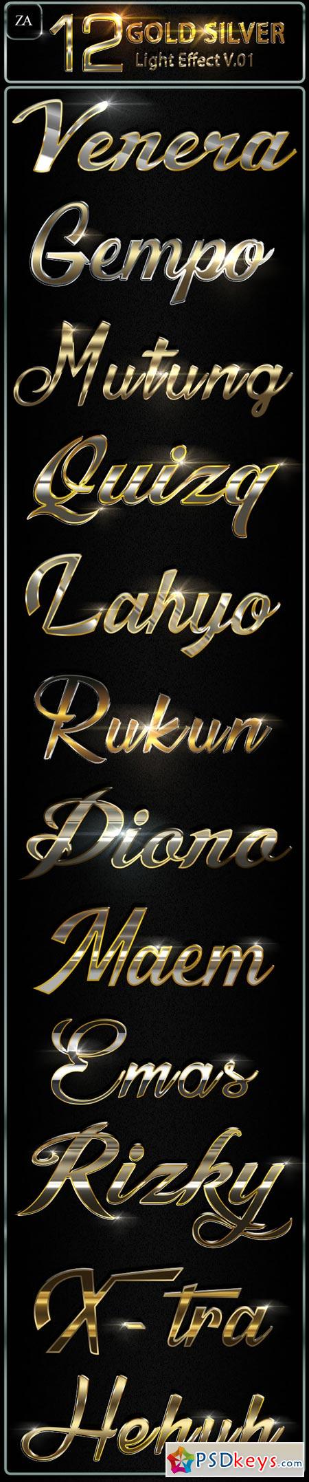 Gold Silver Text Effect 22370241