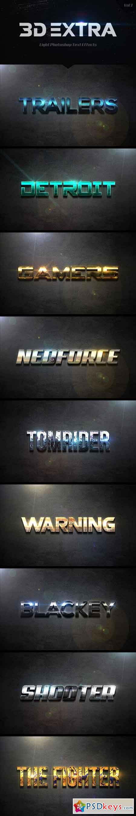 3D Extra Light Text Effects Vol.1 14495110